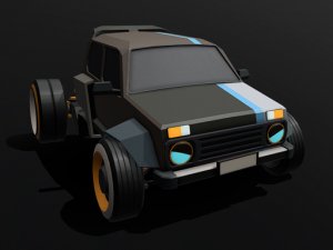 Russian Cyber Car Racing Game