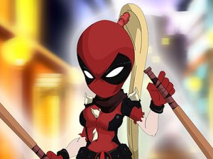 Deadpool Girl Dressup Online Game